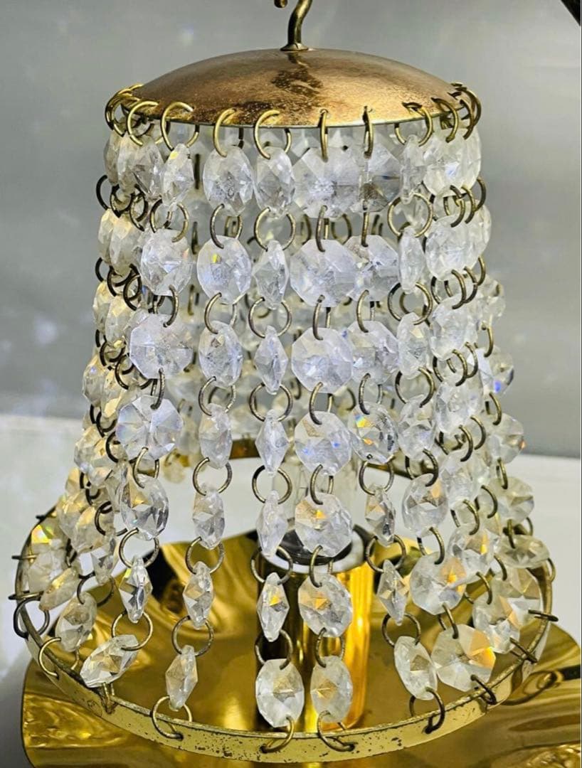 ヴィンテージ　スワロフスキーテーブルランプ