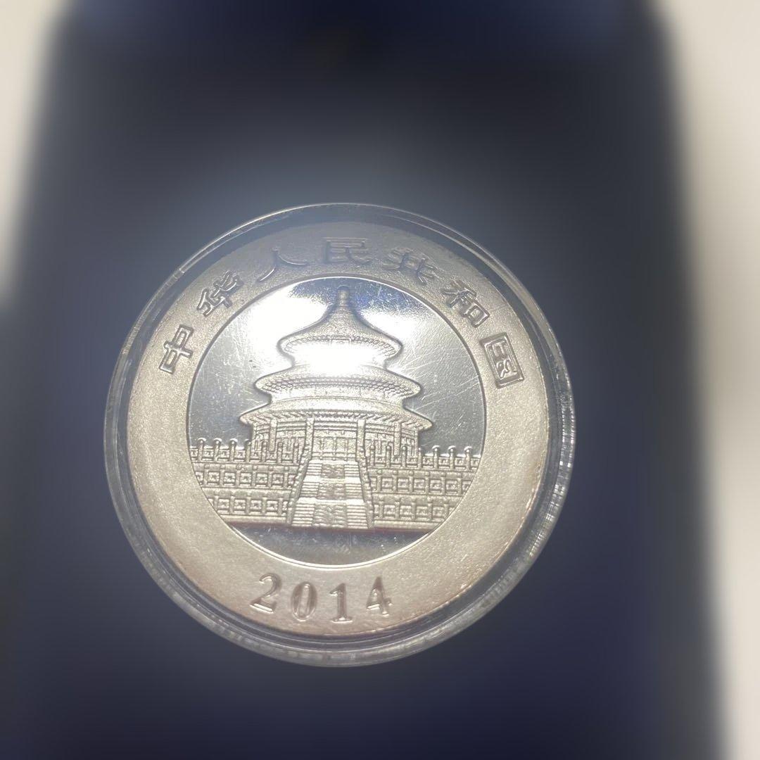 【人気】純銀999♡2014年 純銀1オンス♡中国パンダ 10元 硬貨