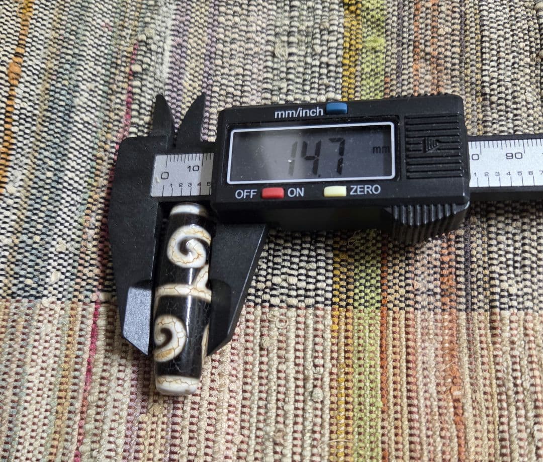 879　天珠　白毫天珠　龍紋　希少天珠　貴重　珍品　　dzibeads！