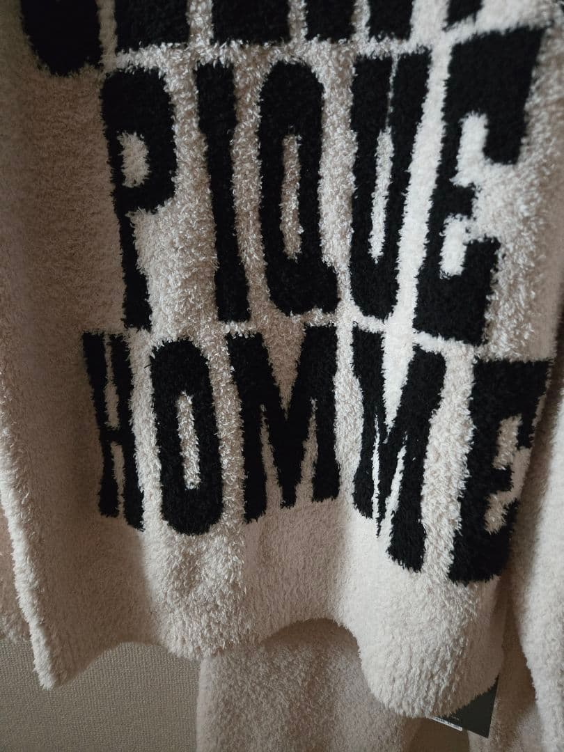 ジェラートピケHOMME パウダービッグロゴプルオーバーパンツセット M タグ付