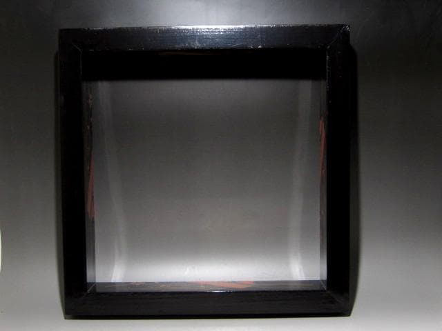 千家十職駒沢利斎　花筏蒔絵炉縁　裏千家十四世淡々斎花押の名品ｔ607