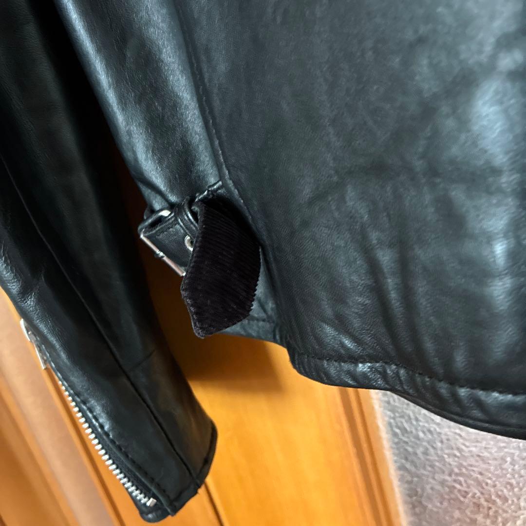 Schott シングルライダース ブラック M