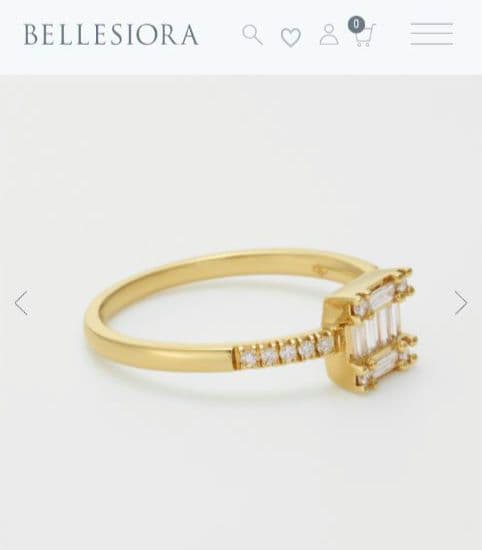 K18YGダイヤモンドリング