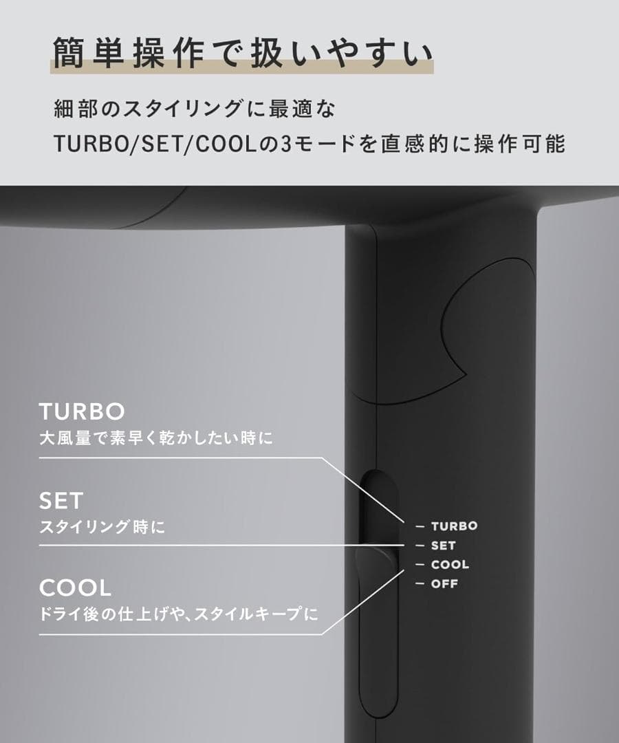 新品♡ SALONIA サロニア スピーディー イオンドライヤー ブラック