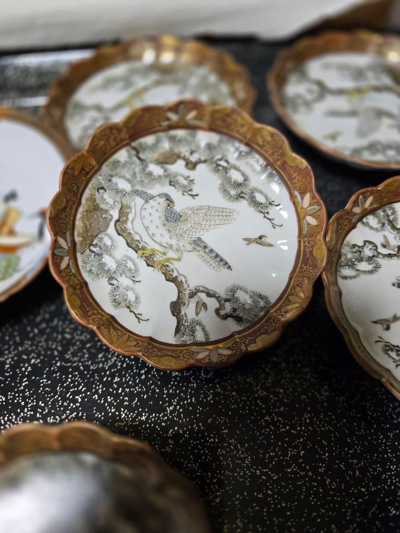 九谷焼 銘々皿九谷焼朝日造と九谷焼の小皿です