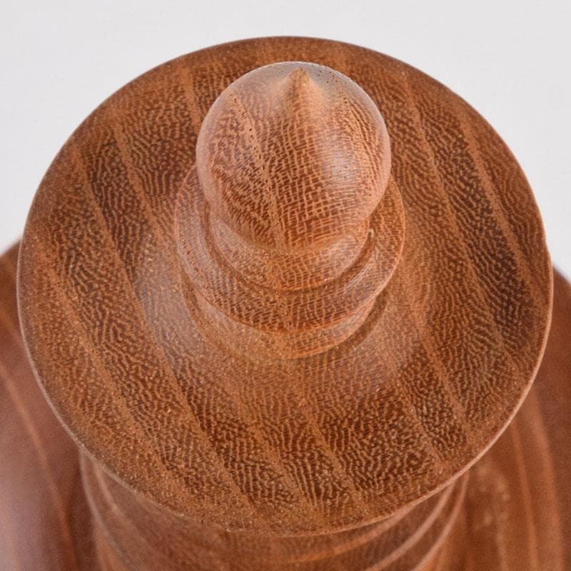 仏教美術　木彫　四天王寺古材　五重塔　多宝塔　百萬塔　台付　共箱　M　R9281