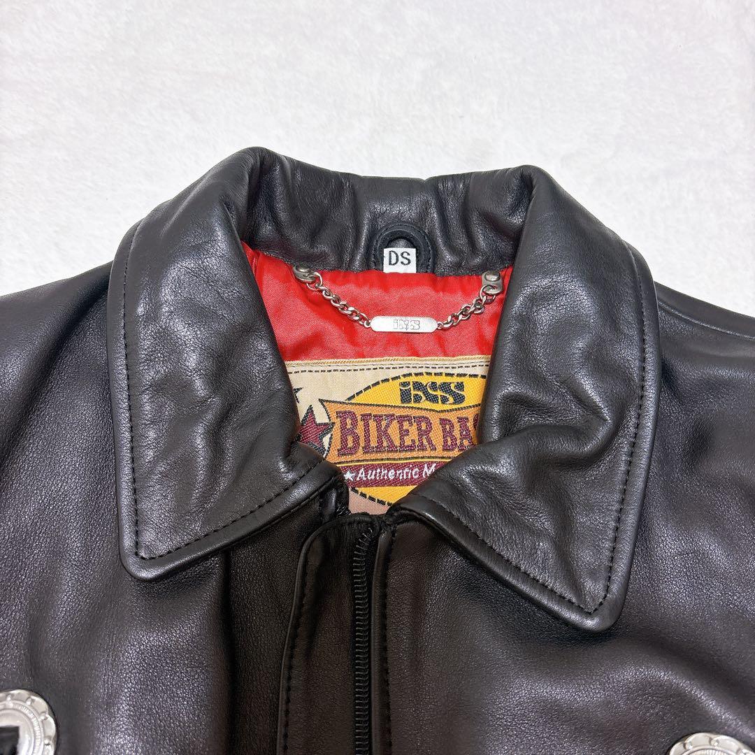 美品✨IXS フリンジ 本革　ライダースジャケット 高級レザー 花柄　バイカー