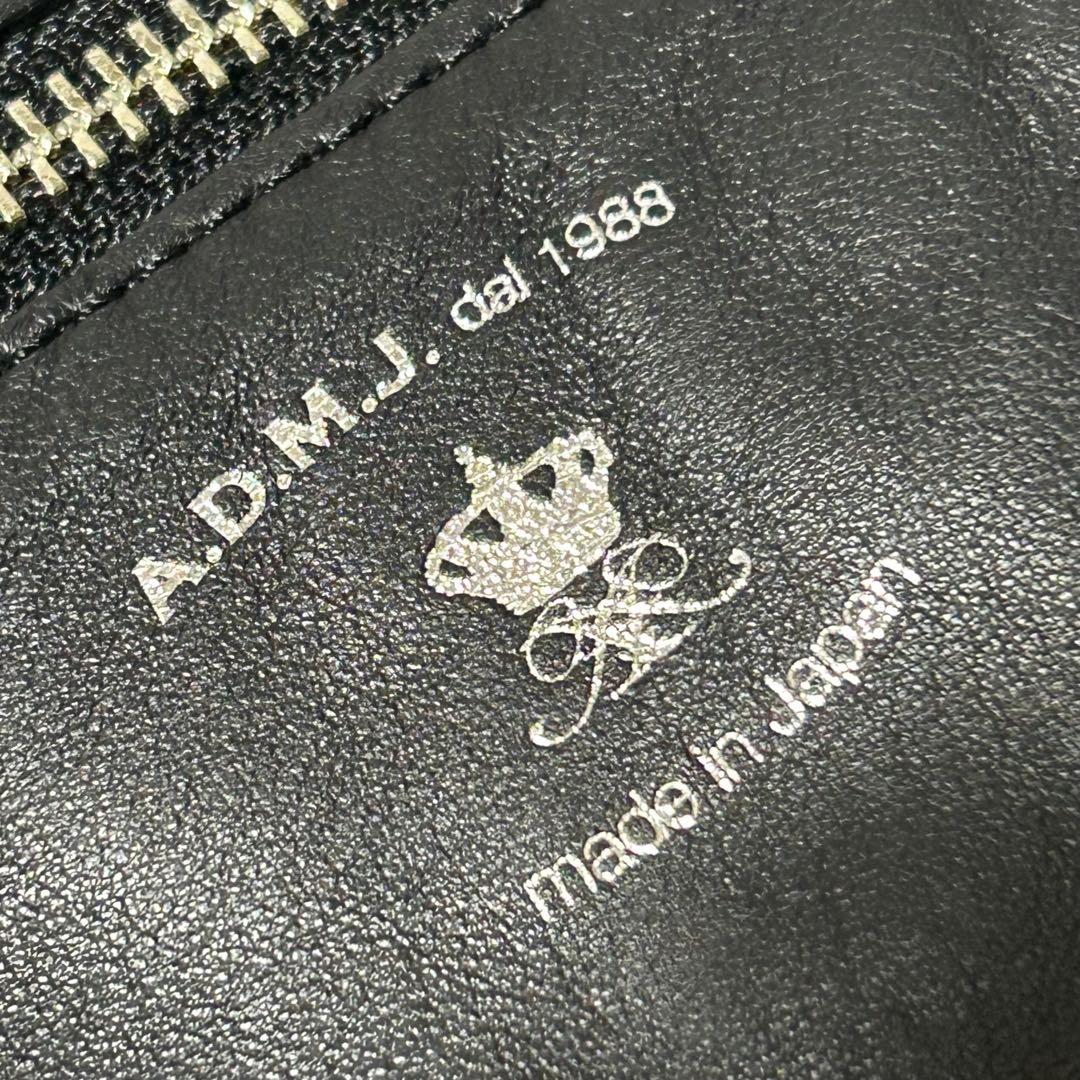 ADMJ エーディーエムジェイ　スワロフスキー　ショルダーバッグ　ブラック