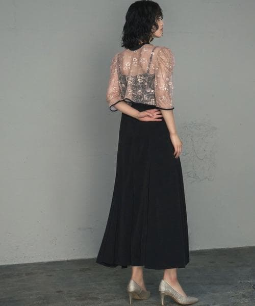 美品 GIRL ガール レースブラウス ワンピース ドレス S オケージョン