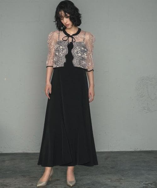 美品 GIRL ガール レースブラウス ワンピース ドレス S オケージョン