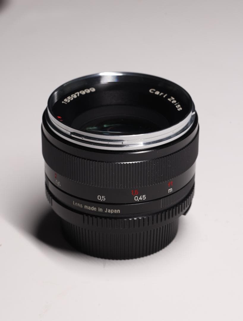 美品 Carl Zeiss Planar T* 50mm F1.4 ニコンF用