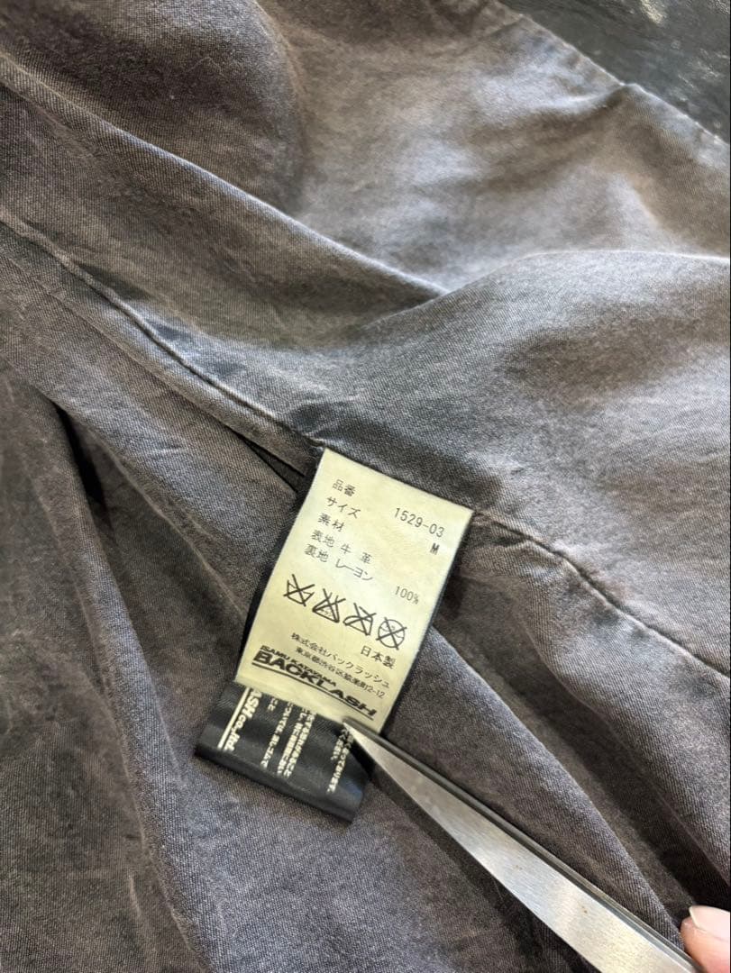 BACKLASH★ポーランドショルダー★襟付きシングルライダース★美品