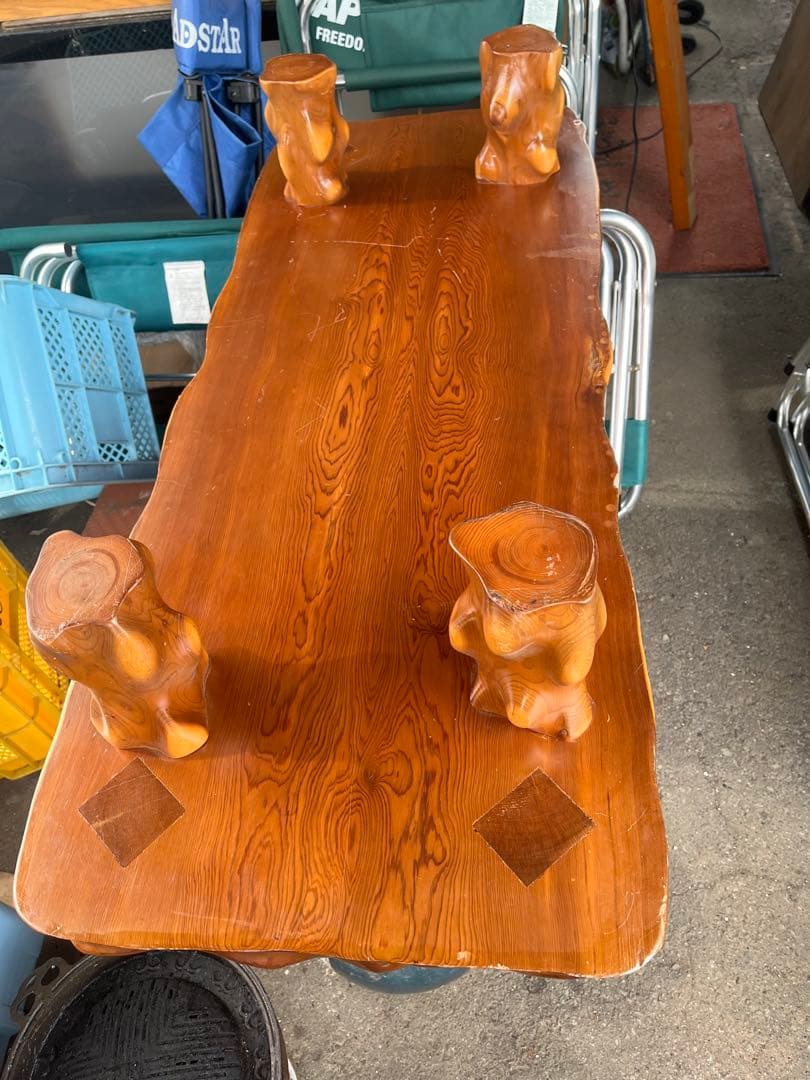 一枚板座卓、一枚板テーブル、無垢材テーブル、