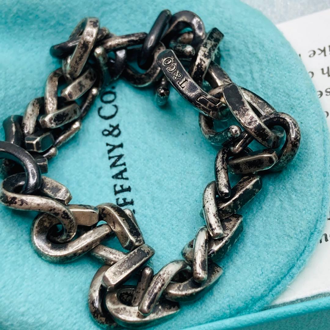 極美品✨ ティファニー ブレスレット フォージ ミディアム いぶし AG925