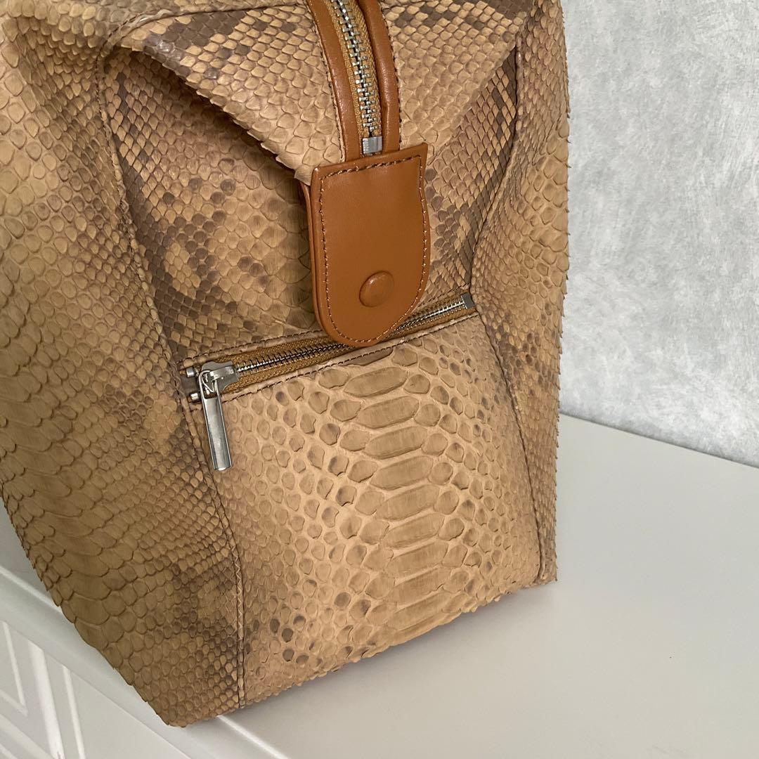 セレンシーパイソンボストンバッグ旅行カバン 大型カバン