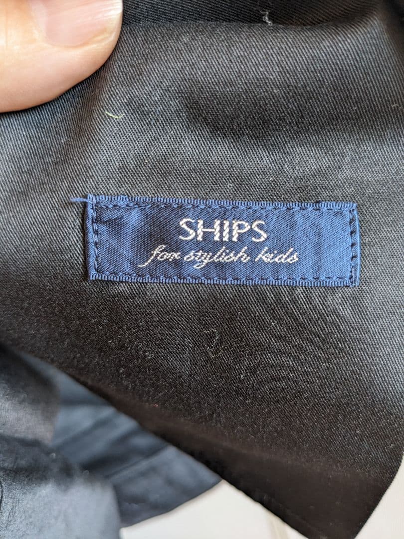 うみさん専用SHIPS キッズ長パンツ160cm　ダークグレー&シャツ　卒服