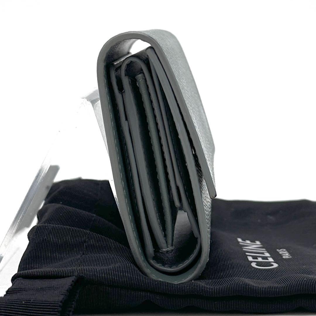 CELINE セリーヌ スモール トリフォールド ウォレット セラドン