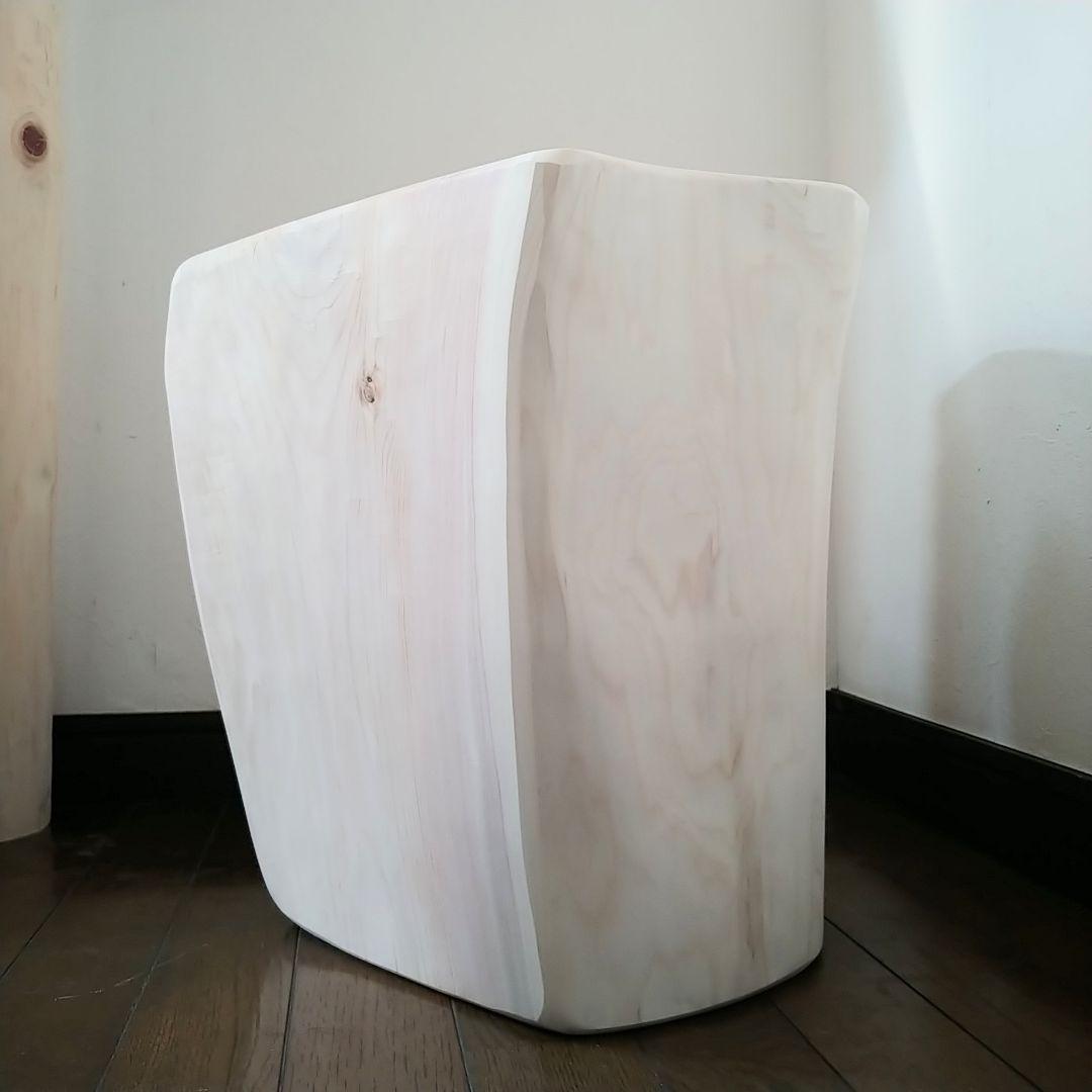 丸太スツール　丸太サイドテーブル　ヒノキの根元