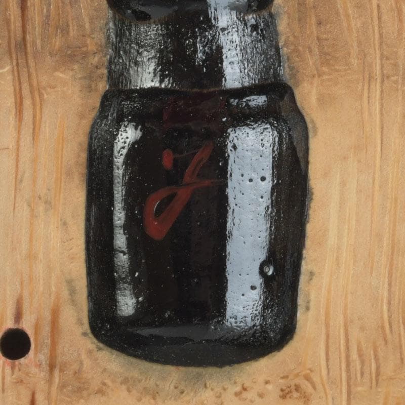 茶道具　皆空庵玉琳作　竹根香合　「福俵」　共布共箱　V　9330