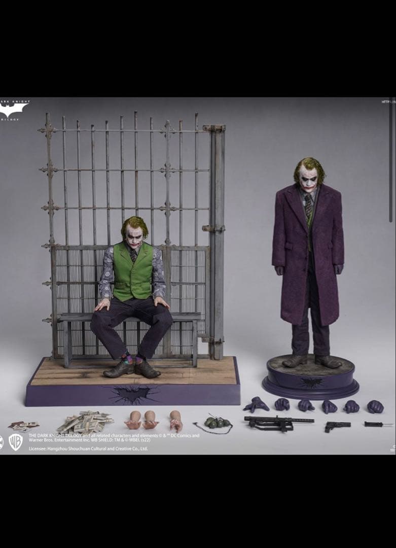 ダークナイト　ジョーカー2体セット　1/6 フィギュア バットマン　Queen