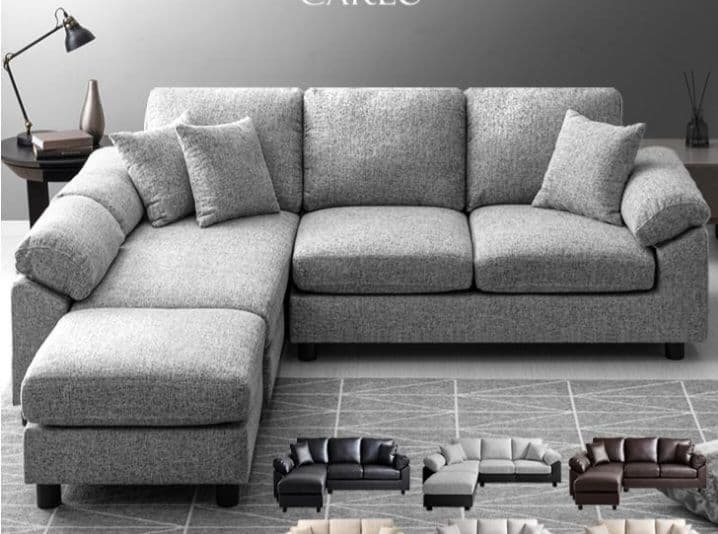 ★santre★ファブリックソファセット クッション付き ローソファー 3