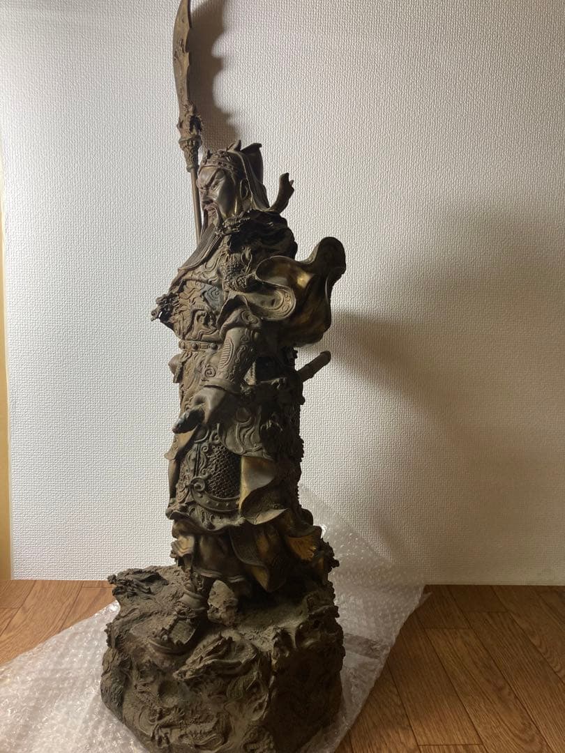 【稀少】関羽将軍像　置物　かんう