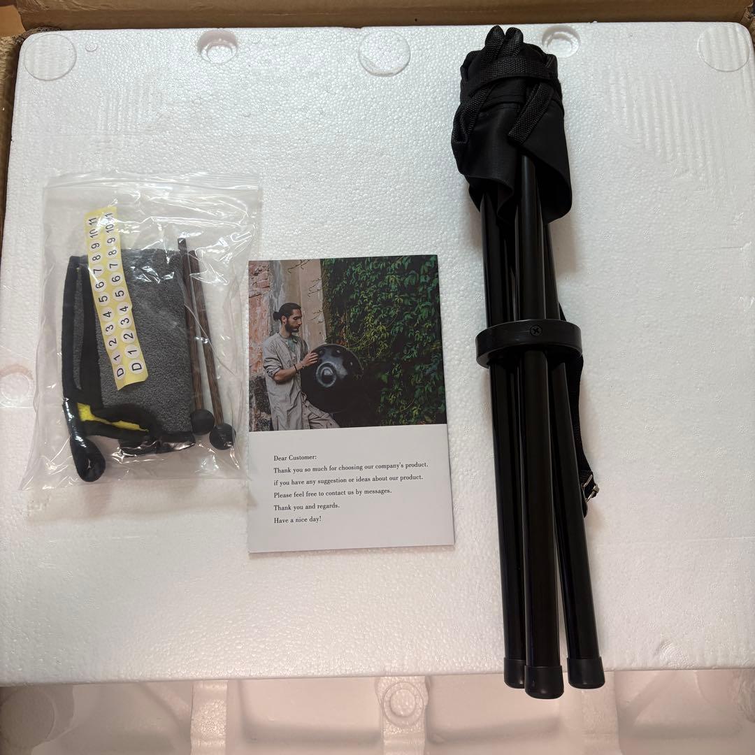 ハンドパン Dマイナー 10音 432Hz 付属品付き