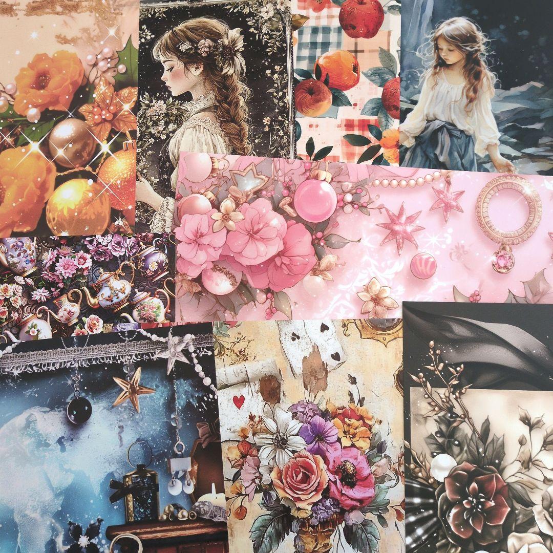 デザインペーパーꕤ︎︎４０枚 全部違うデザインꕤ︎︎おすそ分け