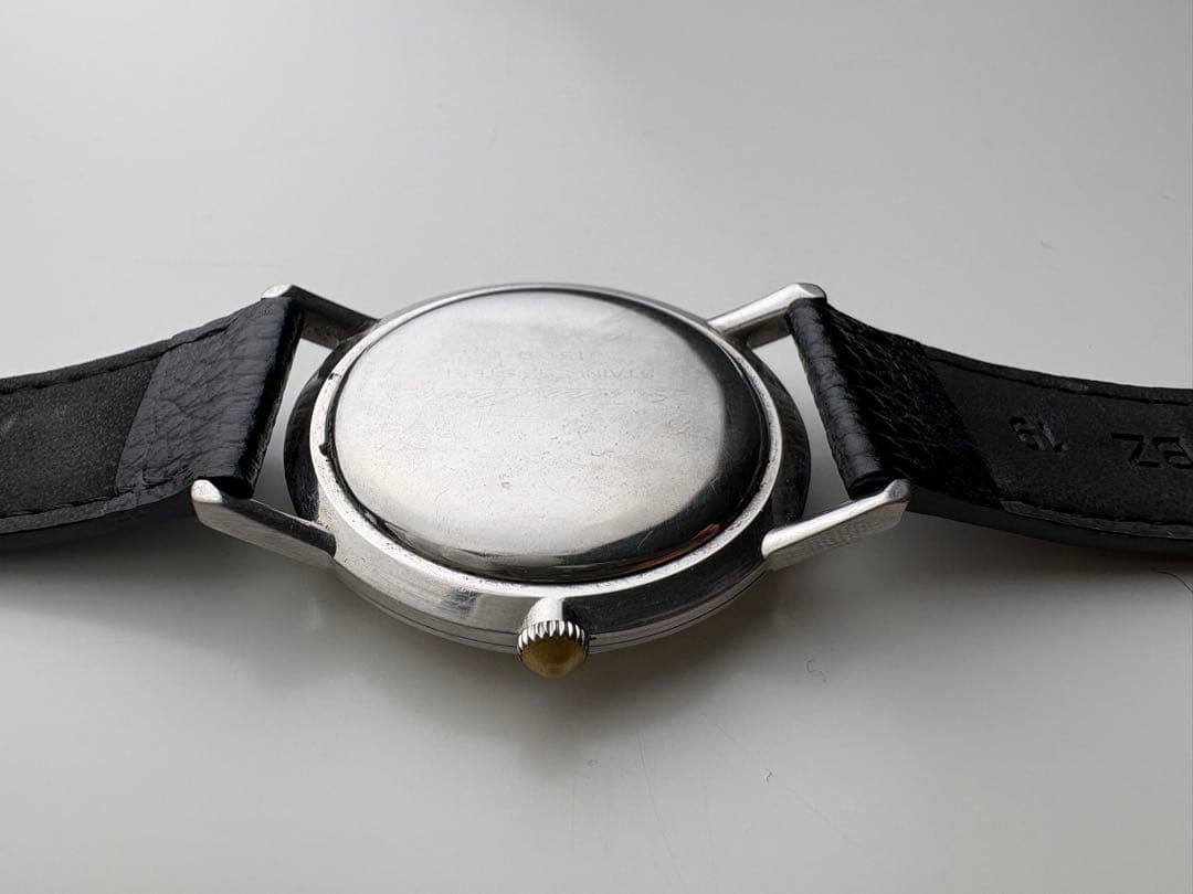 【OH済】SEIKOセイコーライナーSSダイヤショック21石メンズ腕時計手巻き