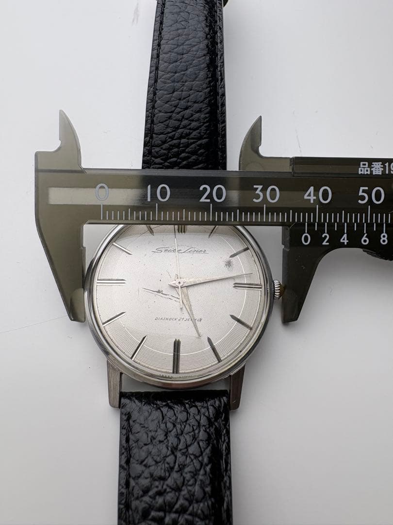 【OH済】SEIKOセイコーライナーSSダイヤショック21石メンズ腕時計手巻き