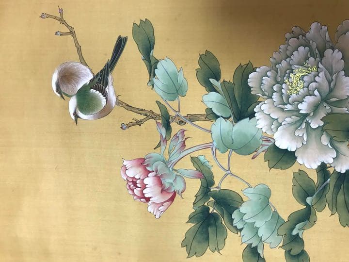 中国掛軸　肉筆保証