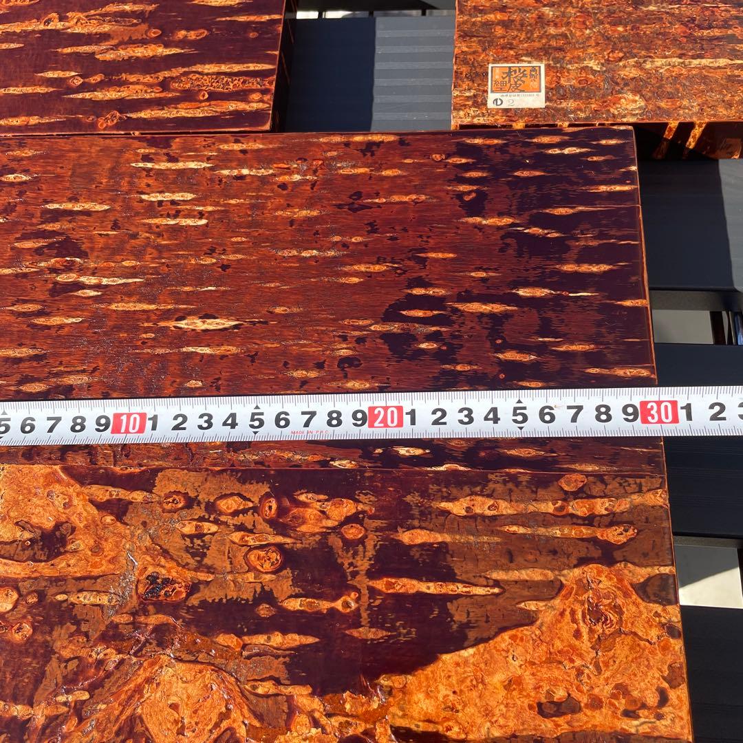 秋田角館桜皮　樺細工　お盆　伝統工芸品　新品未使用　5個セット