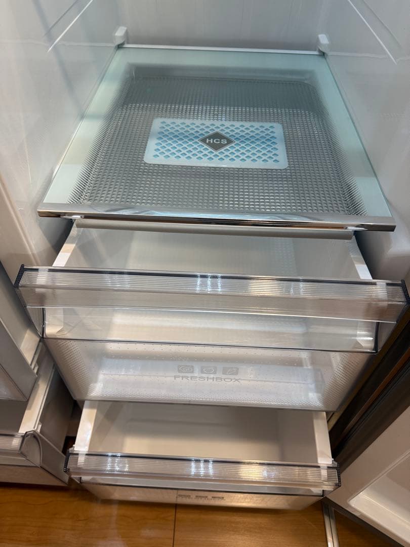 2020年製で10年保証加入★アクア冷蔵庫 AQR-SBS48K(S)観音開き