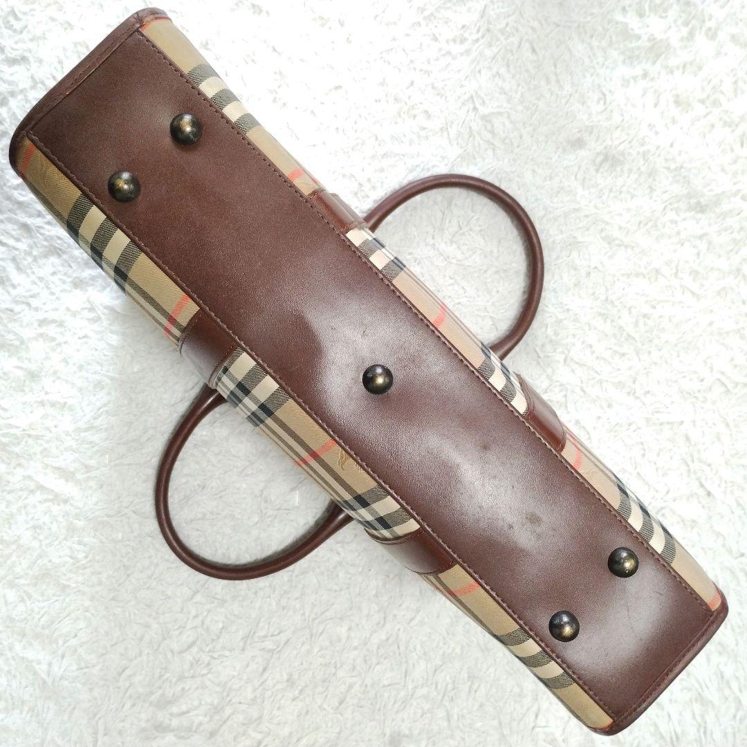 【美品】バーバリー ブリーフケース ノバチェック シャドーホース