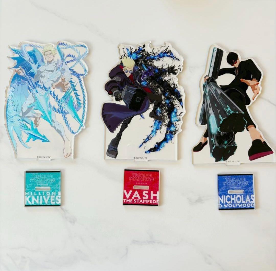 トライガン トライガンスタンピード トライガン展 アクスタ 缶バッジ まとめ売り