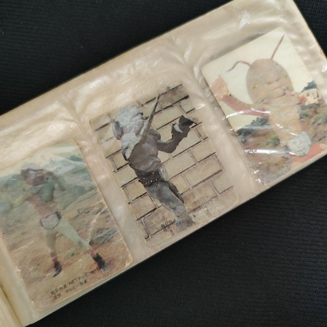 激レア!当時物!カルビー旧仮面ライダーカードアルバム＆14局ネットカード12枚♪