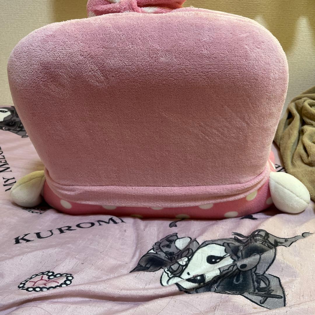 サンリオ マイメロ 座椅子 ピンク 水玉模様