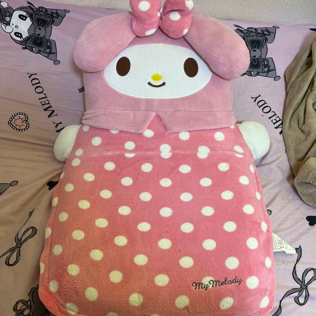 サンリオ マイメロ 座椅子 ピンク 水玉模様