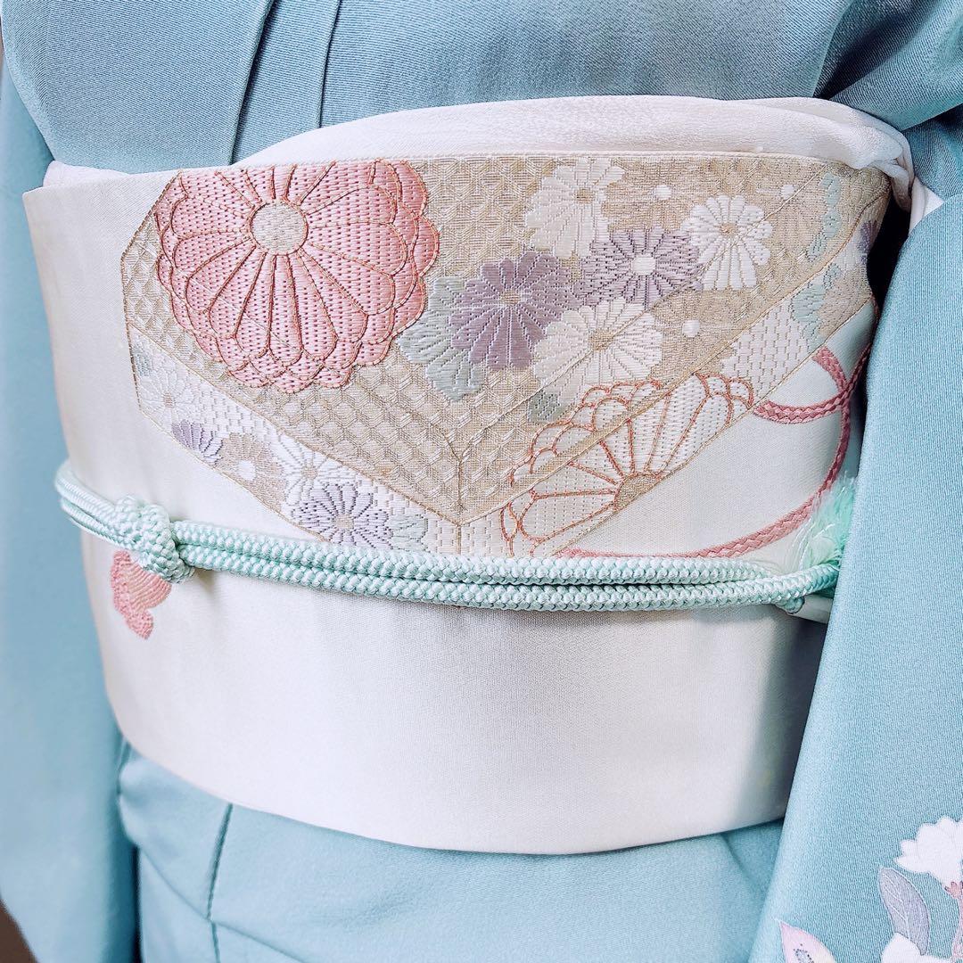 作家者　訪問着　本加賀友禅　フルセット　卒業式　入学式　お宮参　S M 袋帯