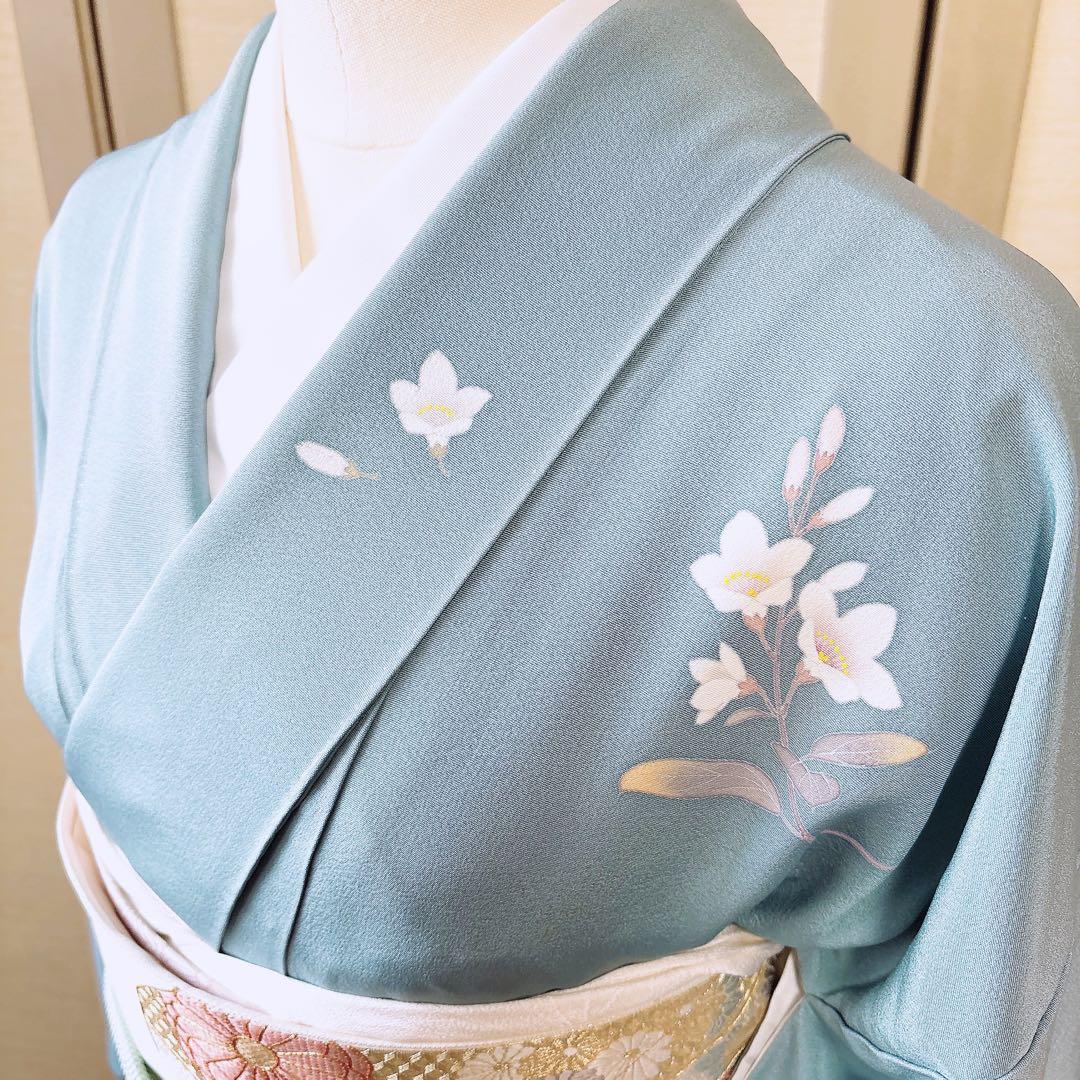 作家者　訪問着　本加賀友禅　フルセット　卒業式　入学式　お宮参　S M 袋帯