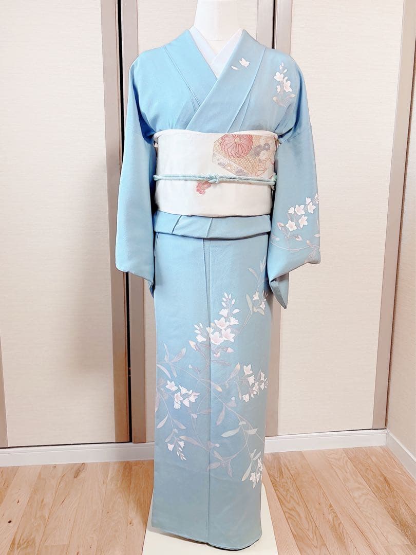作家者　訪問着　本加賀友禅　フルセット　卒業式　入学式　お宮参　S M 袋帯