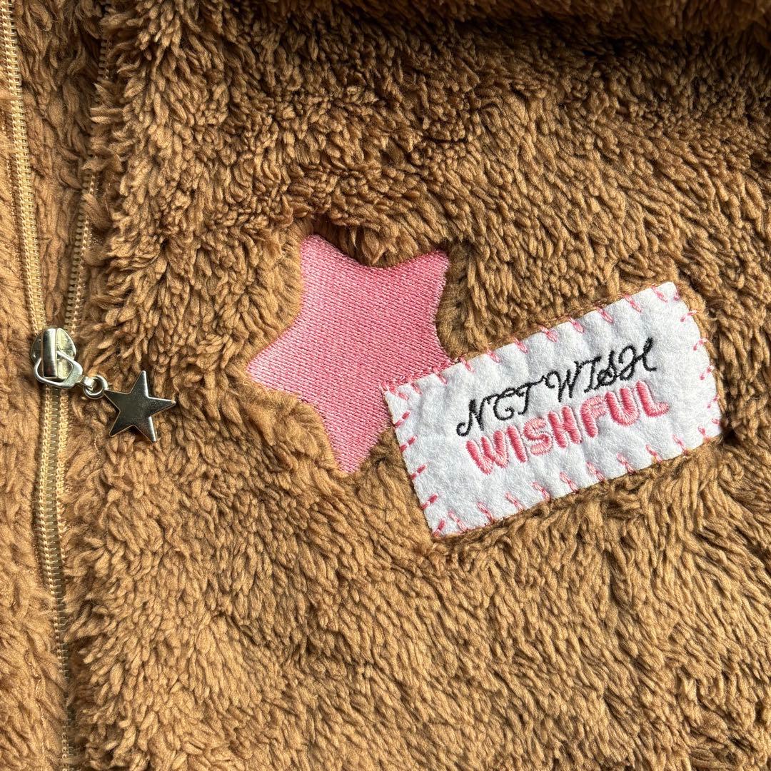 NCT WISH WISHFUL ボアジップアップパーカー L ボアフリース
