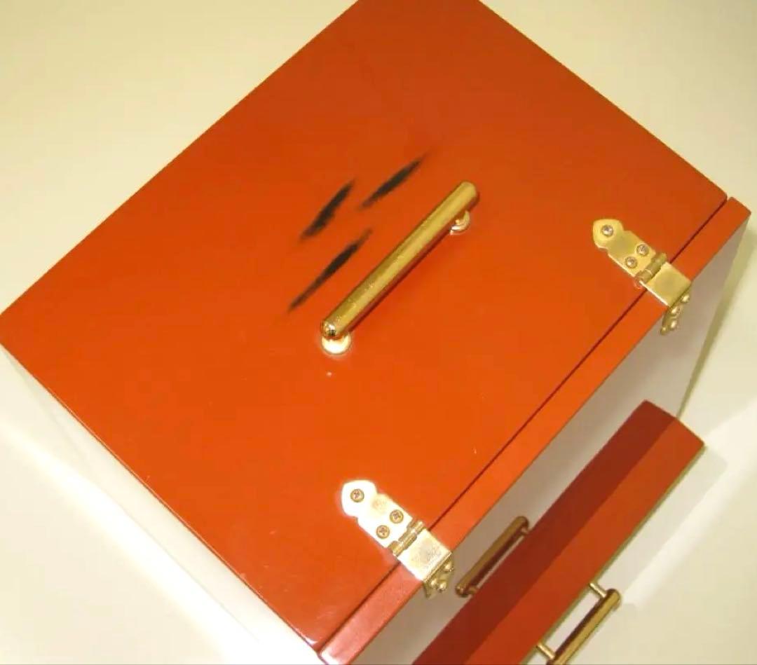 鏡台 黒江塗　根来塗　 メイクボックス　紀州漆器　昭和レトロ