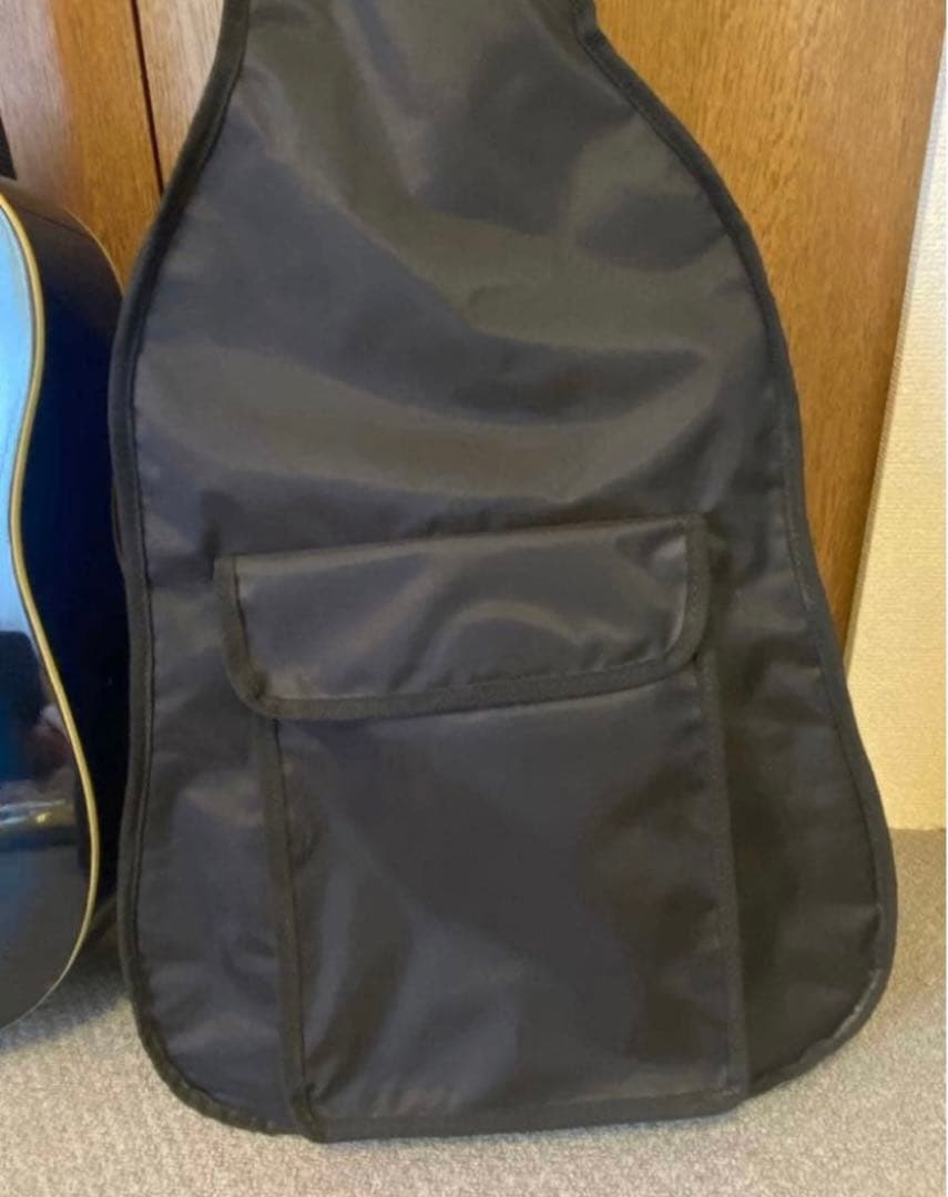 青 アコースティックギター ギターケース付き