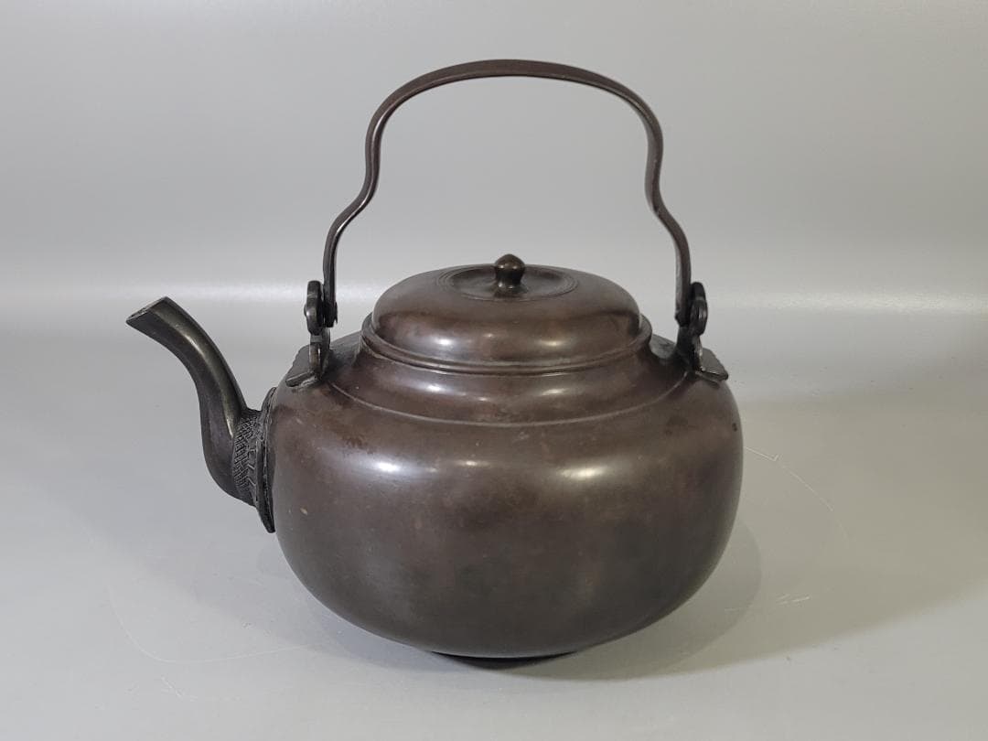 DT712 古銅 水注 瓶 時代物