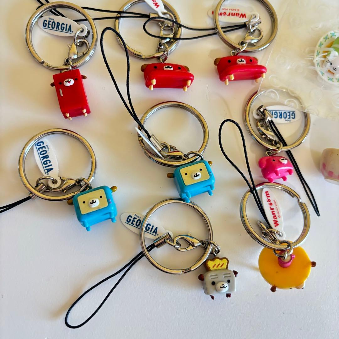 激レア san-x にゃんにゃんにゃんこ　ワンルーム　ストラップ サンエックス