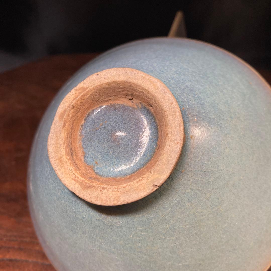 新春赤札セール❗️【ギャラリー三益】古美術　宋代　鈞窯紫紅釉茶碗