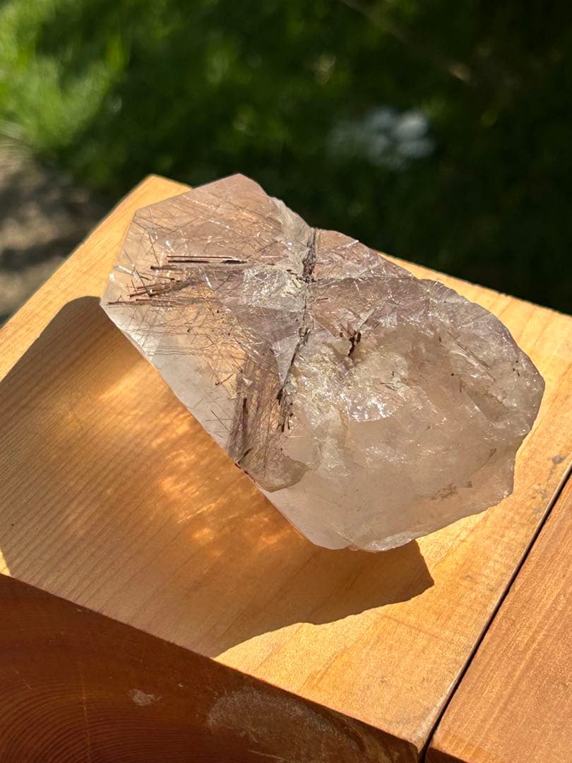 ブラウンルチル原石カテドラルAAAAAレインボー入 希少価値‼️大特価SALE