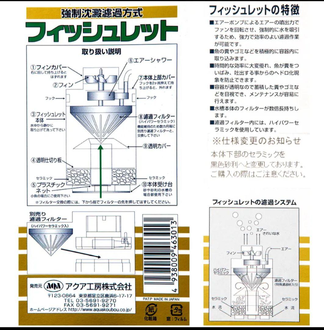 大型水槽に威力を発揮。　大好評！　フィッシュレット大改造