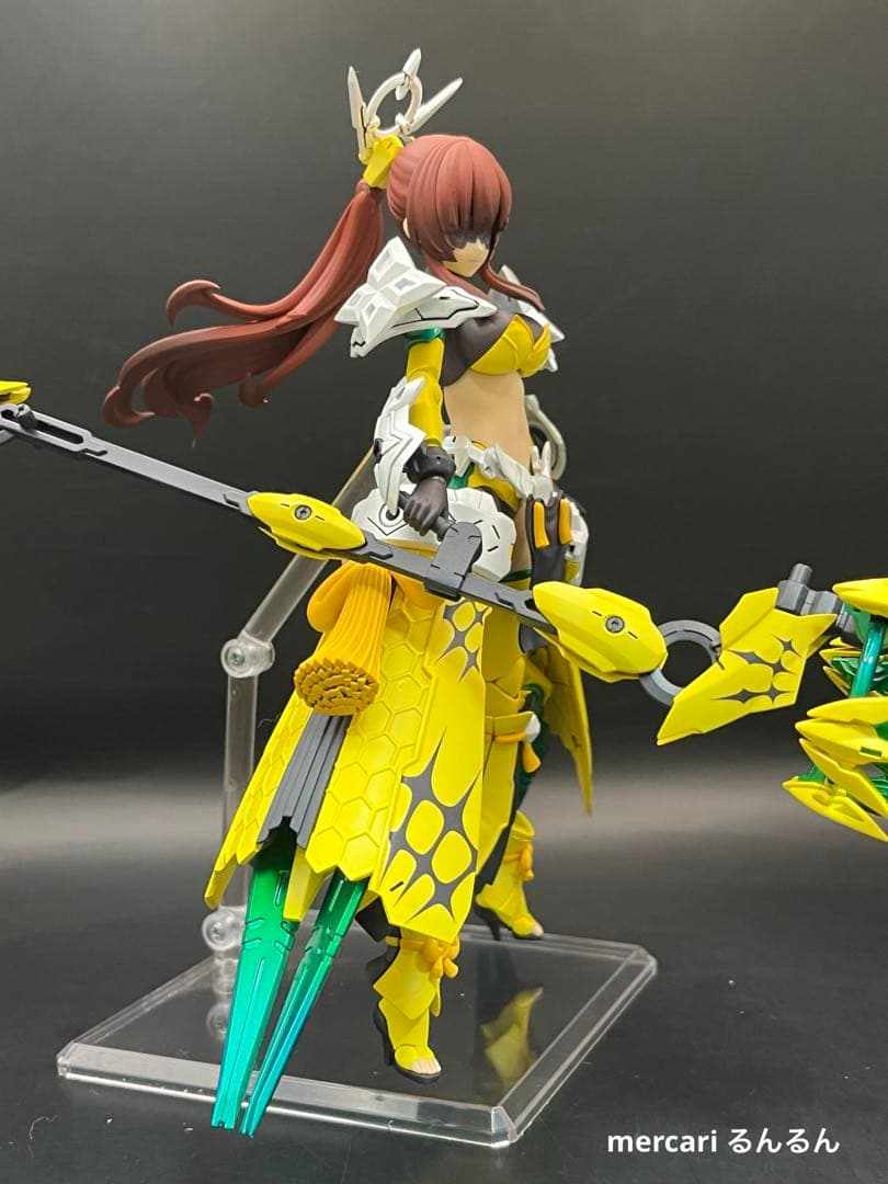 メガミデバイス　皇巫アマテラス日蝕　アメノウズメ 陽光カラー 塗装完成品